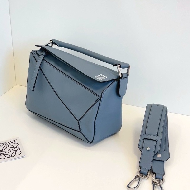 LOEWE羅意威puzzle霧霾藍幾何變形包小號🤖🤖-12