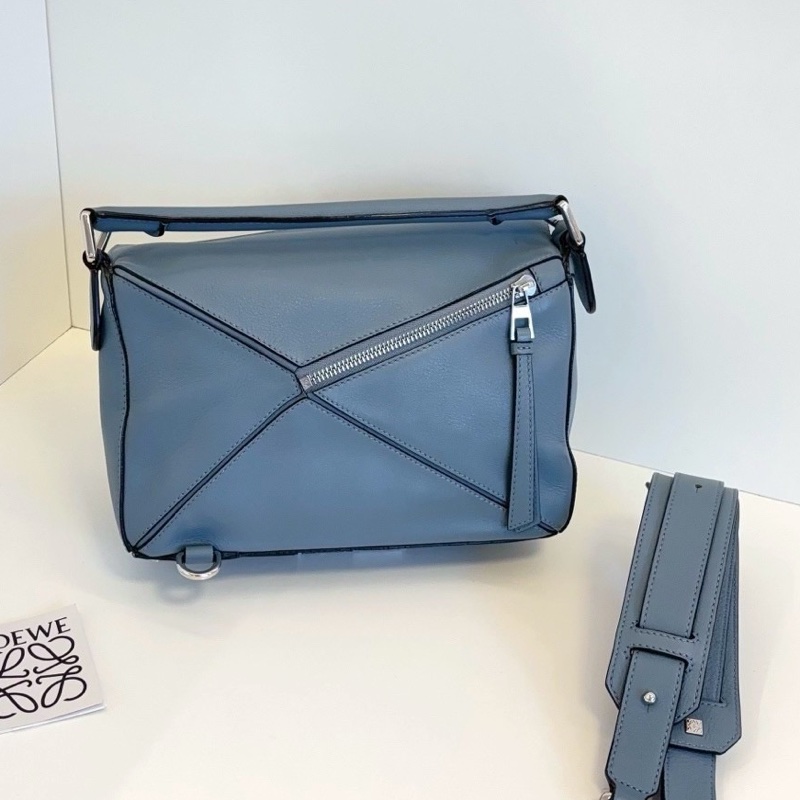 LOEWE羅意威puzzle霧霾藍幾何變形包小號🤖🤖-13
