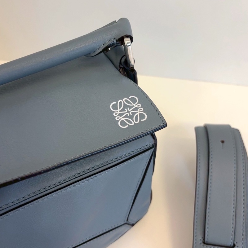 LOEWE羅意威puzzle霧霾藍幾何變形包小號🤖🤖-16
