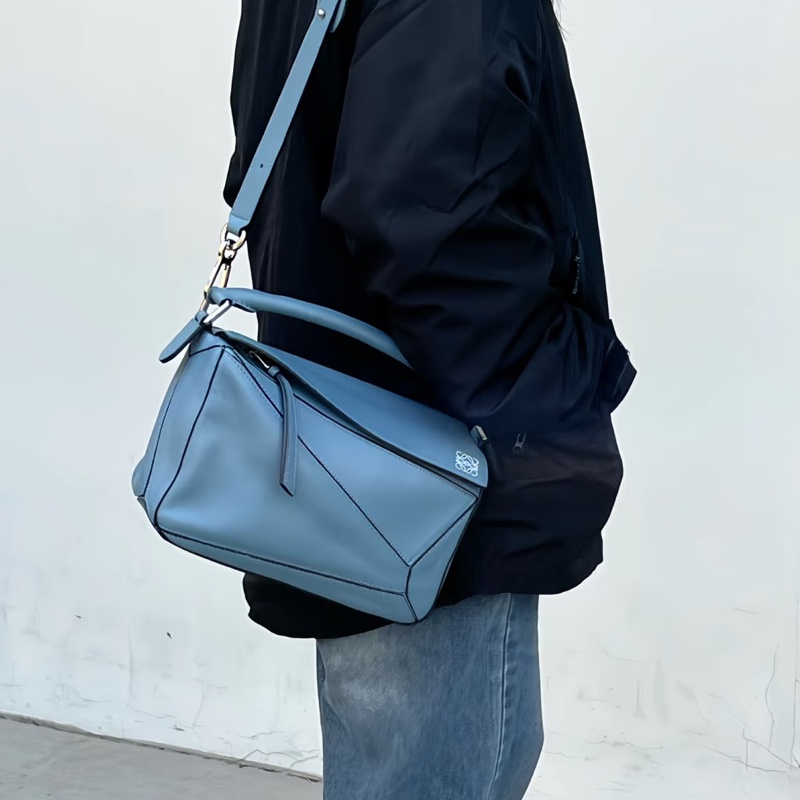 LOEWE羅意威puzzle霧霾藍幾何變形包小號🤖🤖-20