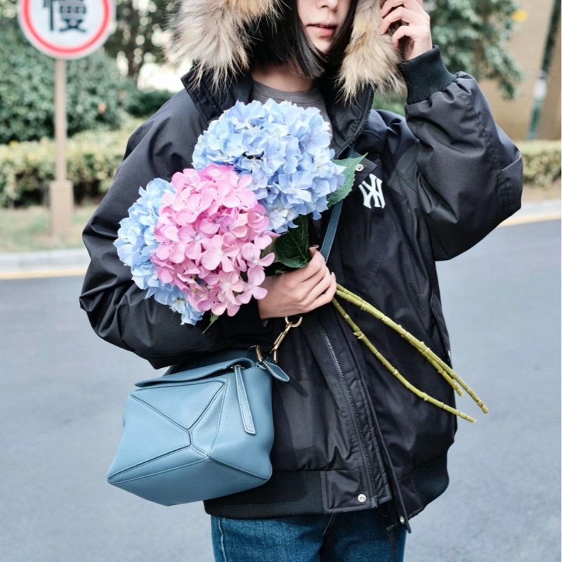 LOEWE羅意威puzzle霧霾藍幾何變形包小號🤖🤖-47