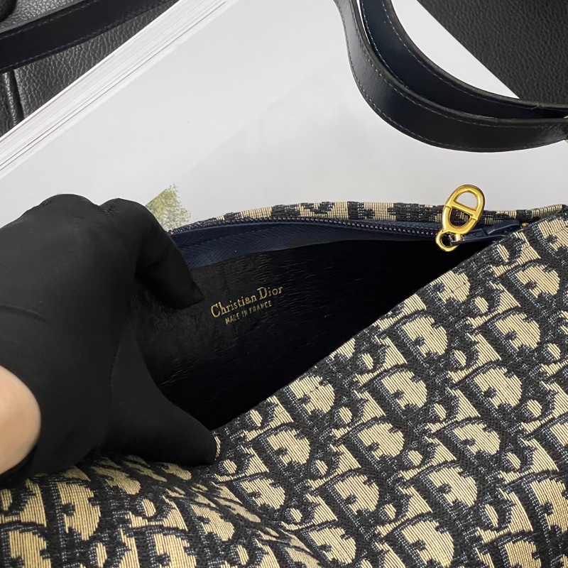 Dior迪奧 老花單肩包 圓筒包中古包-6