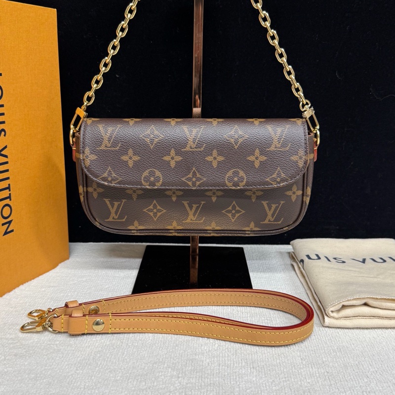 🌷新款芯片款!Louis Vuitton LV 路易威登 Ivy 老花單肩腋下包-0