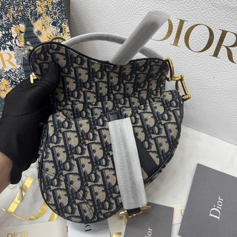 🌷全新未使用! Dior 迪奧 Saddle 老花馬鞍包 小號-3