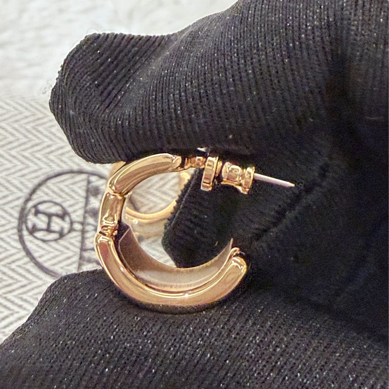 Hermes/ Olympe 針式耳環/ 白-6