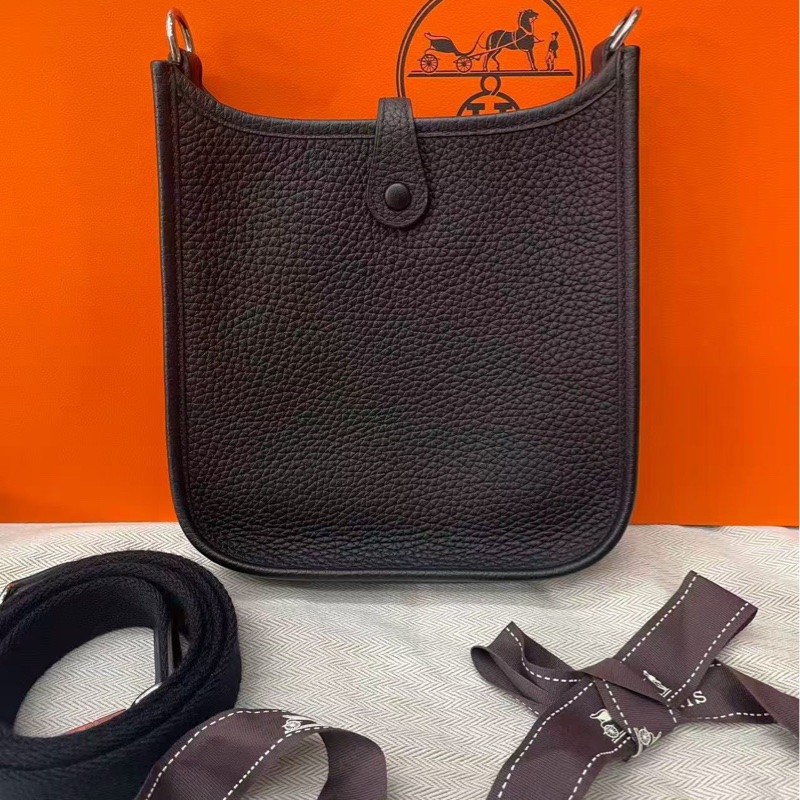 🌷天菜!Hermes 愛馬仕 伊芙琳Evelyne 黑銀 迷你 mini-1