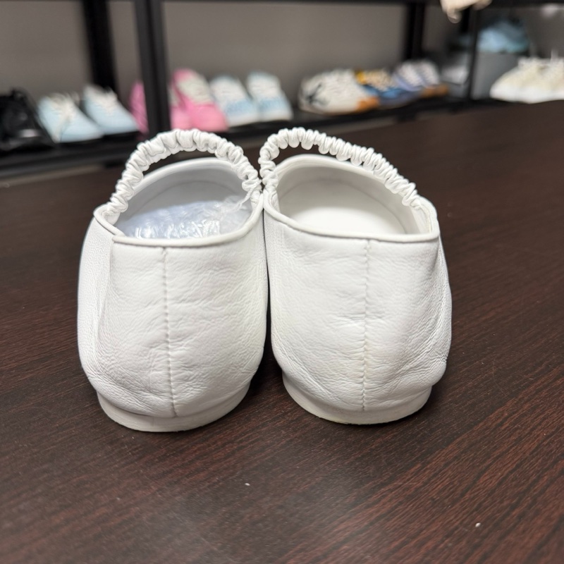 Chanel香奈兒黑白拼色羊皮瑪麗珍鞋 38碼-2