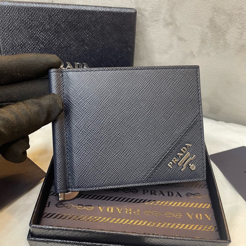 🌷全新帶保卡可送禮!Prada 經典Logo短夾 Wallet-3