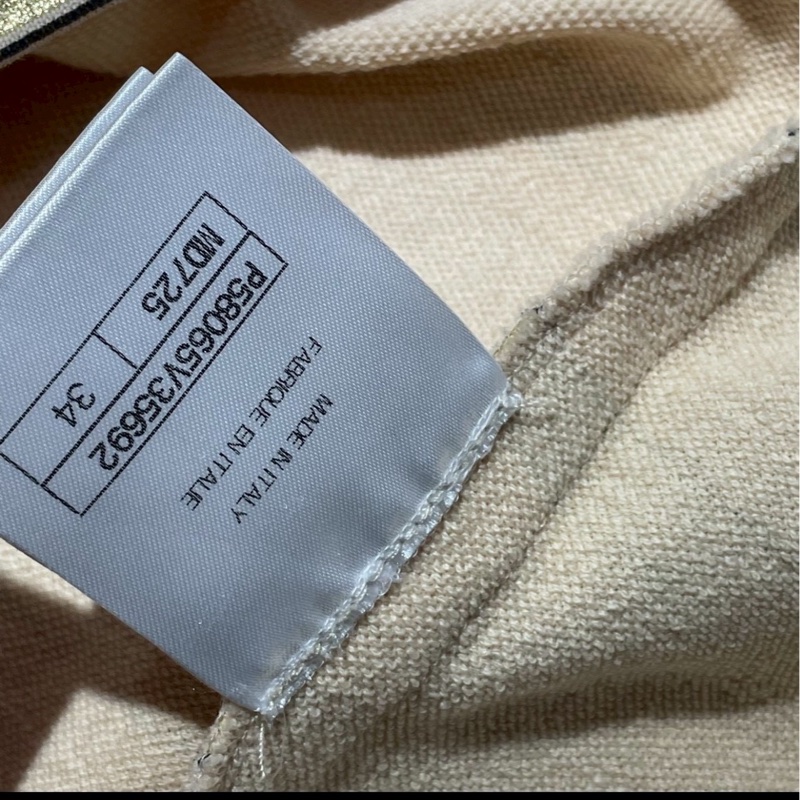 CHANEL 金蔥條紋針織洋裝-8