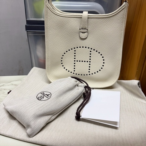 Hermès 愛馬仕 Evelyne 23 (PM) Creme 奶油白 金扣 S0