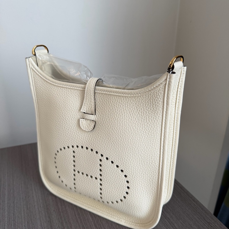 Hermès 愛馬仕 Evelyne 23 (PM) Creme 奶油白 金扣 S0-2