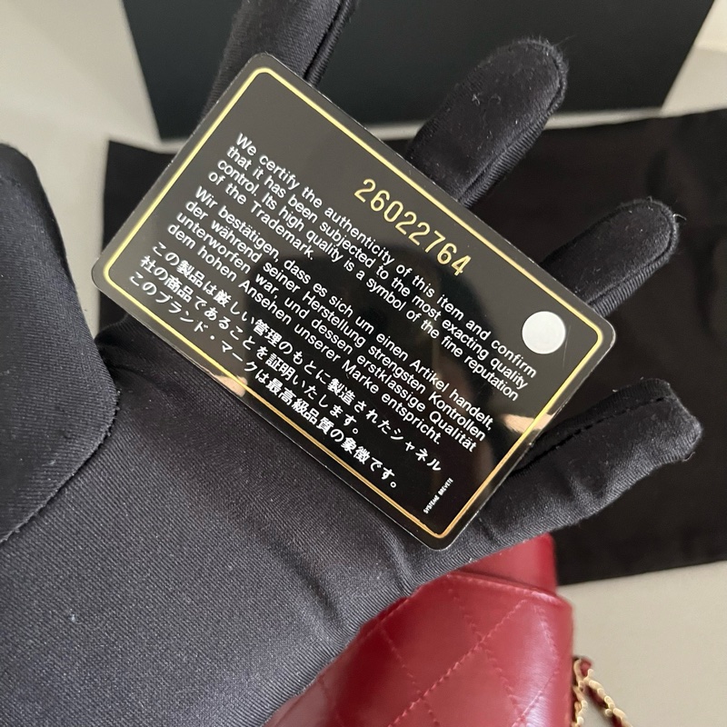 Chanel/香奈兒膠囊鏈條包 26開-7