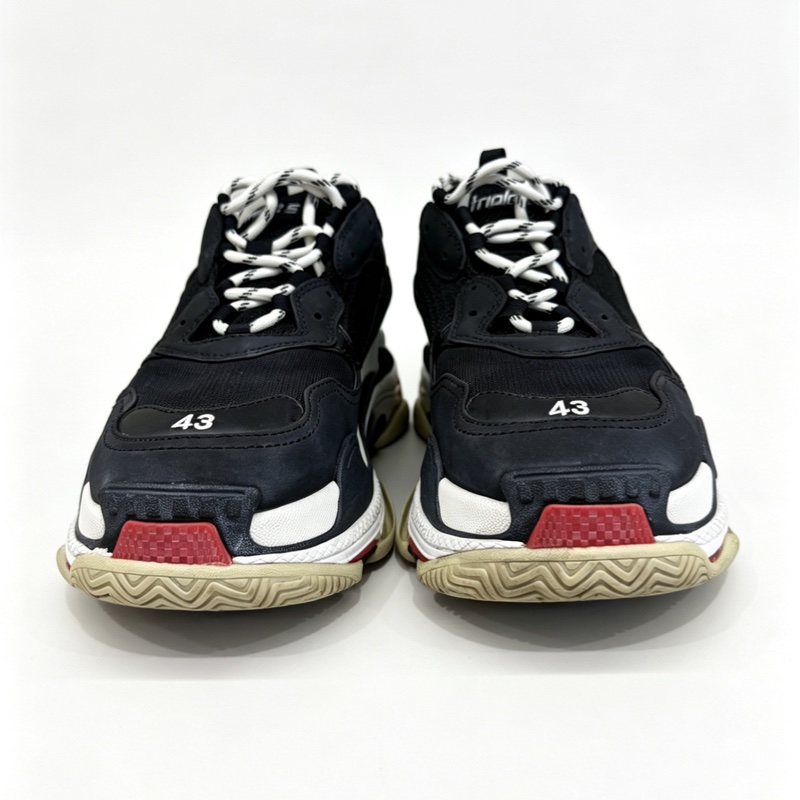 巴黎世家/Balenciaga TRIPLE 織物/牛剖層革 43碼-2