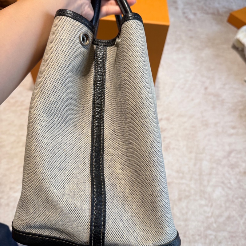 愛馬仕/hermes黑白拼色花園36-2