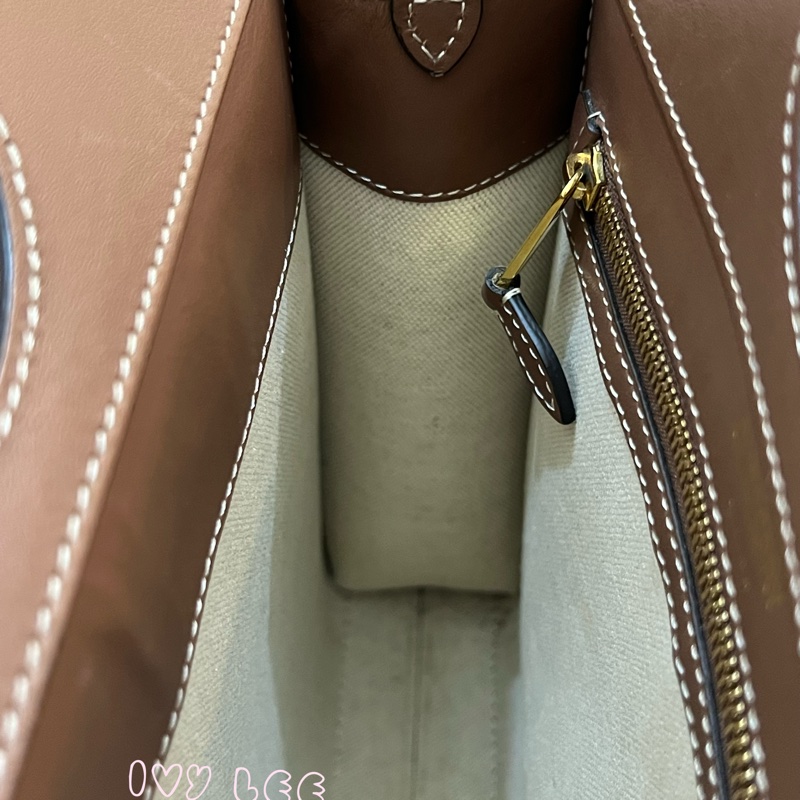 BURBERRY Pocket 80393611 雙色帆布皮革 斜背包 肩背包 正品 二手精品-4