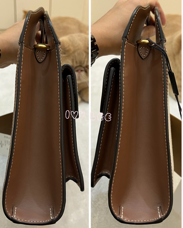 BURBERRY Pocket 80393611 雙色帆布皮革 斜背包 肩背包 正品 二手精品-10