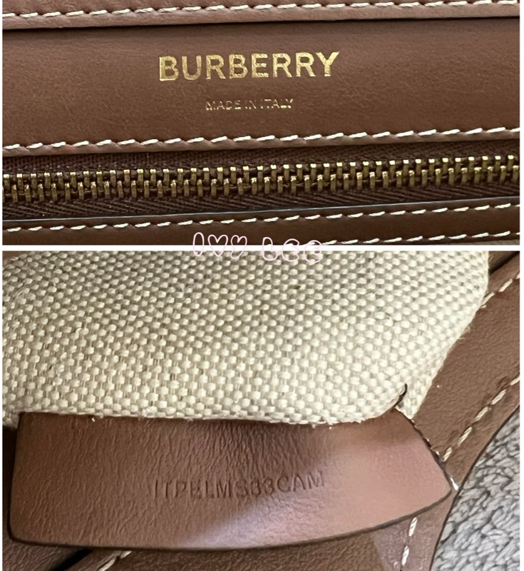 BURBERRY Pocket 80393611 雙色帆布皮革 斜背包 肩背包 正品 二手精品-15