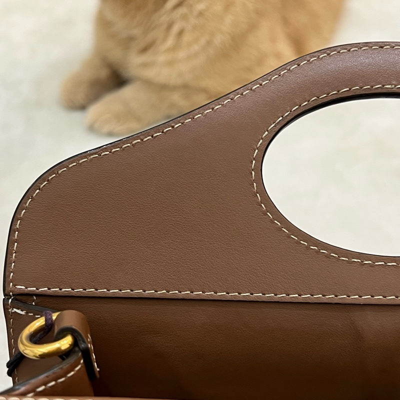 BURBERRY Pocket 80393611 雙色帆布皮革 斜背包 肩背包 正品 二手精品-21