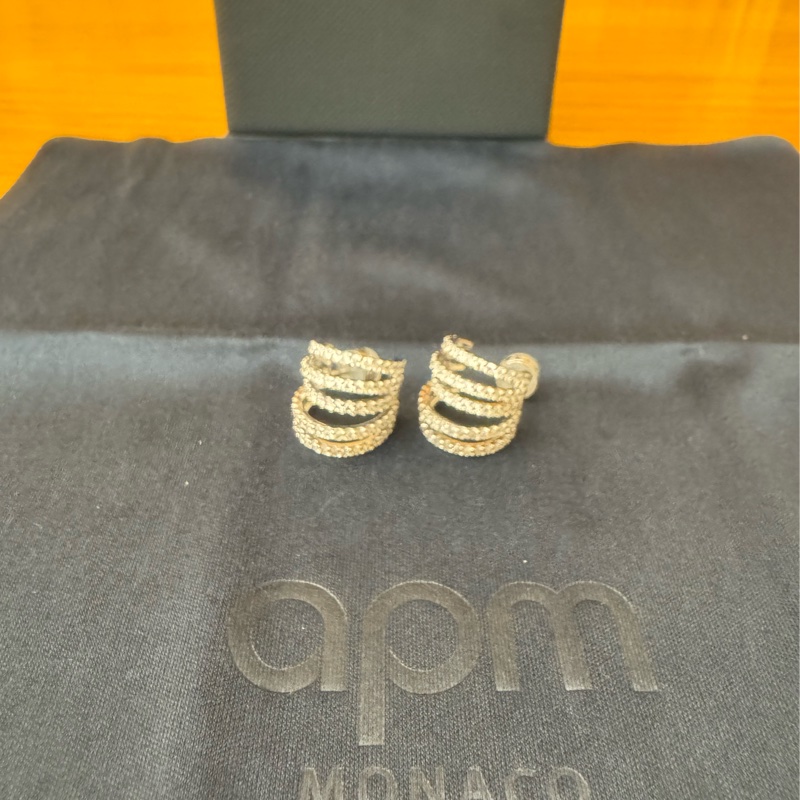 近新apm CROISETTE Mini 5-Hoop Promesse 耳環 銀-0