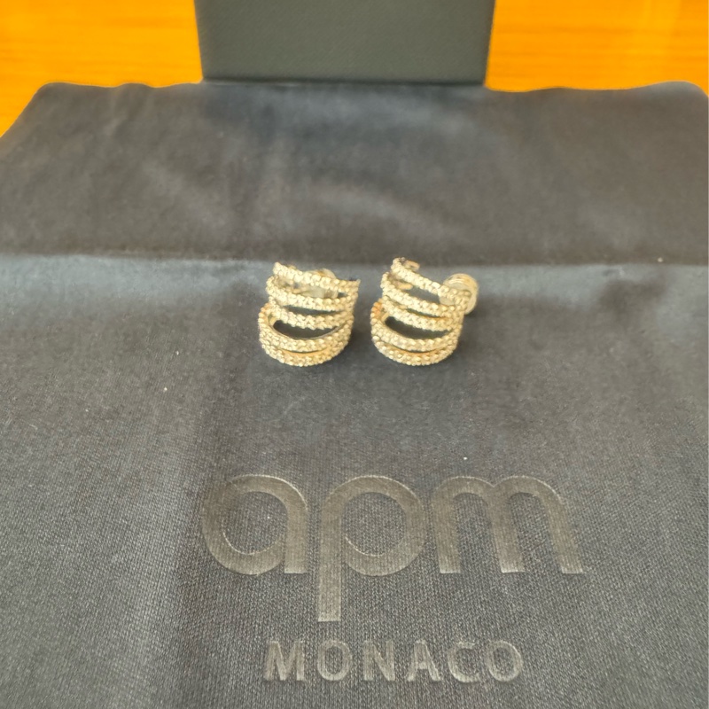 近新apm CROISETTE Mini 5-Hoop Promesse 耳環 銀-6