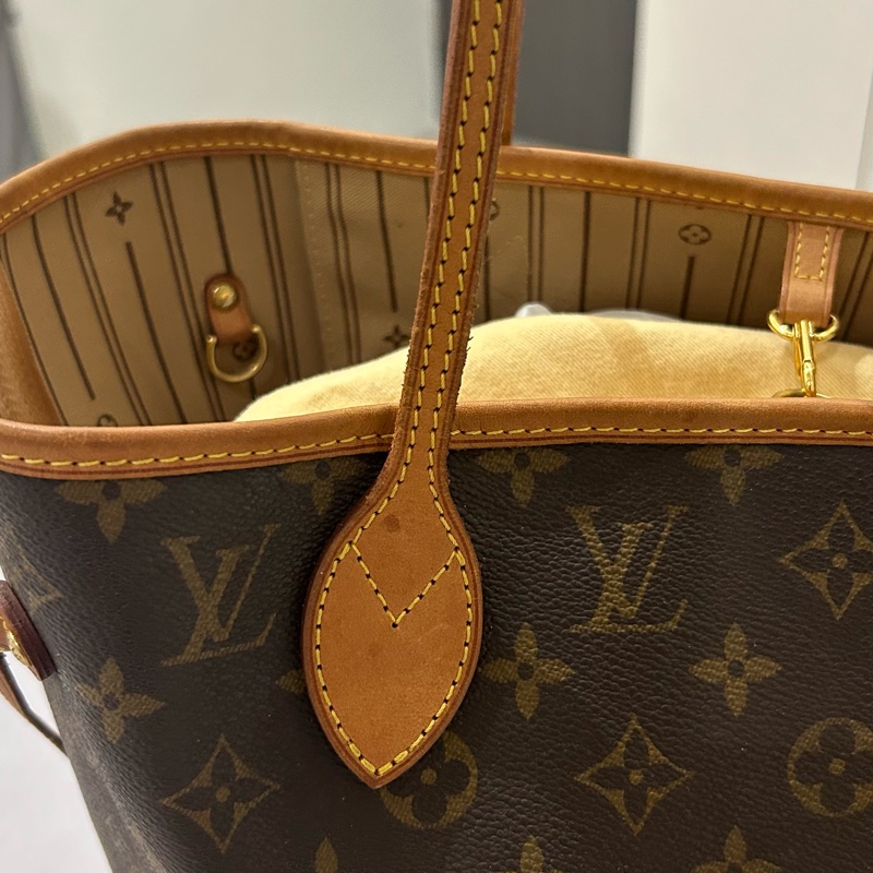LV經典老花二手中號托特包-16