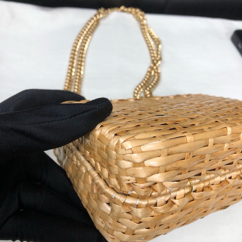 Gucci • 竹編方胖子鏈條包金釦-5