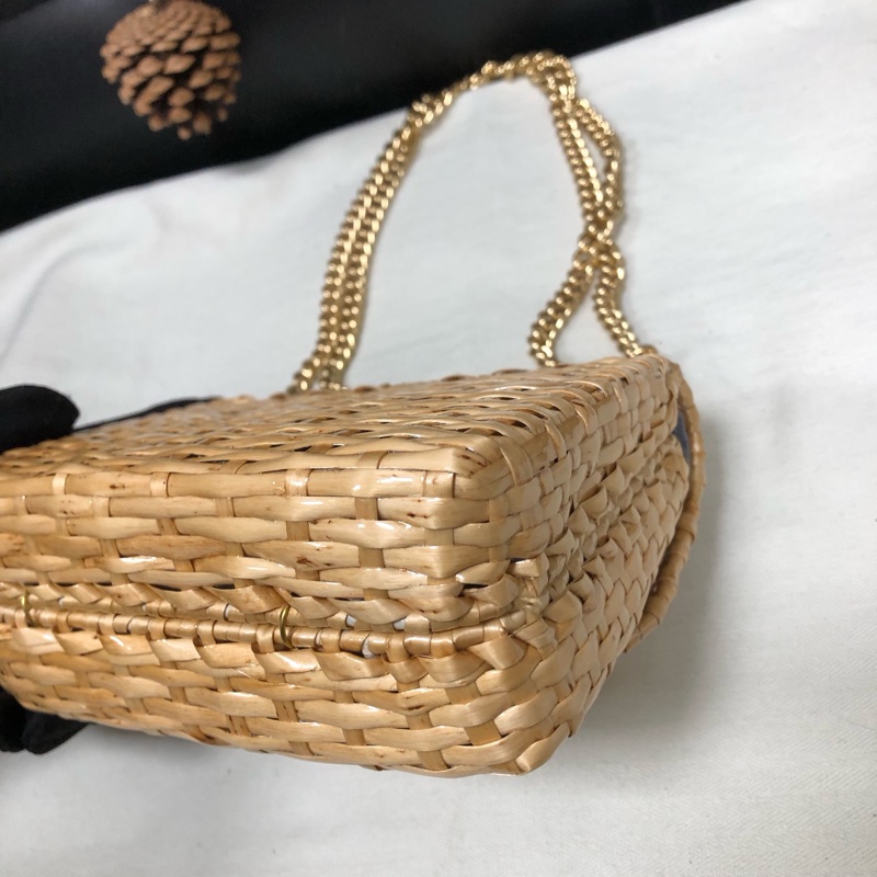 Gucci • 竹編方胖子鏈條包金釦-6