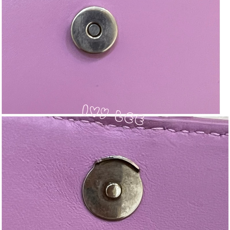 BALENCIAGA 巴黎世家 Hourglass B logo 二用沙漏包 593546-粉紫 斜背包 正品 二手精品 s-19