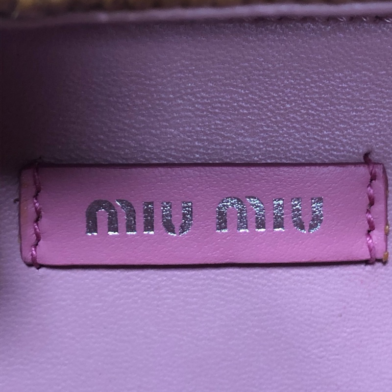 Miu Miu • 竹編粉色拼皮盒子包 🈶保卡-4