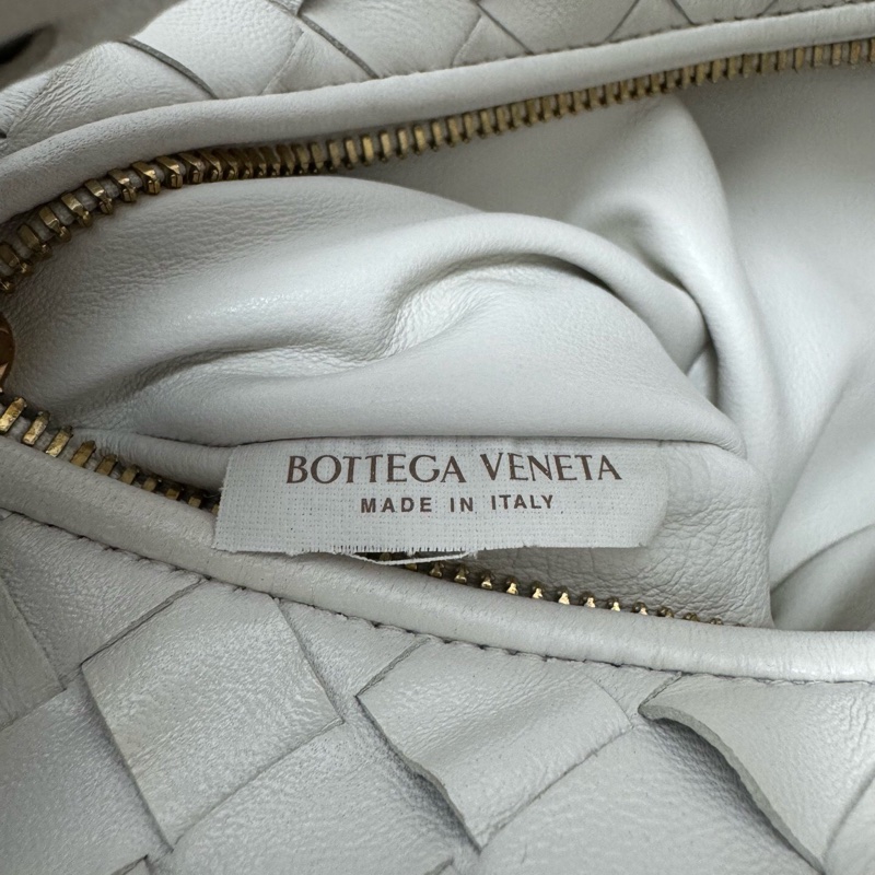 葆蝶家Bottega Veneta BV mini Jodie白色編織餃子包/手提包23c-6