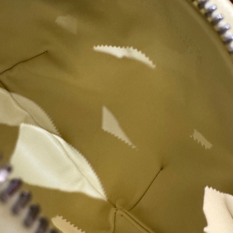 Bottega Veneta葆蝶家 JODIE 金色飾面Intrecciato編織 羊皮拼皮革 手提包 迷你 冰淇淋色 淡黃色-6