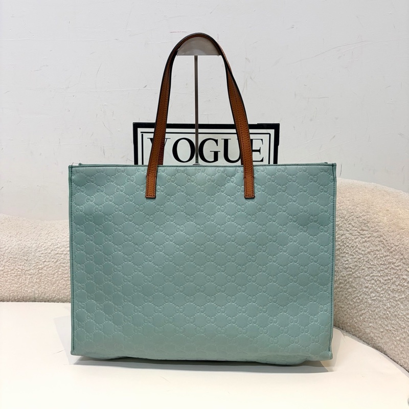 Gucci • Baby Blue 寶寶藍全皮托特包-1