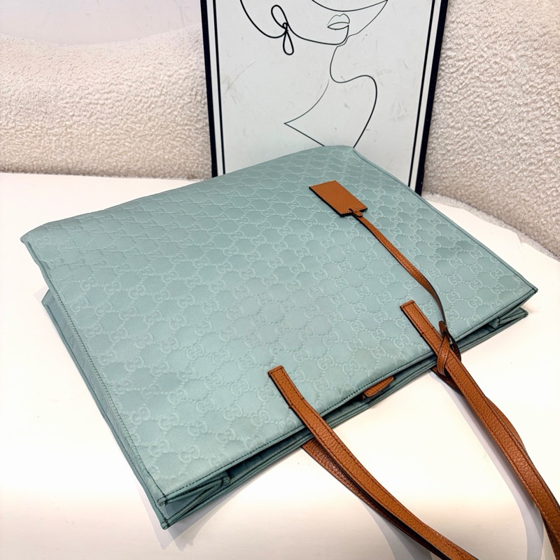 Gucci • Baby Blue 寶寶藍全皮托特包-3
