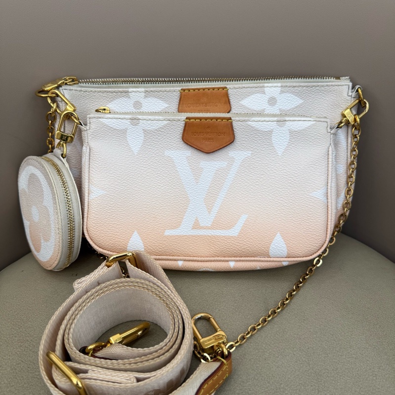 Louis Vuitton 路易威登 限定款霧靄粉漸變五合一 21年芯片-0