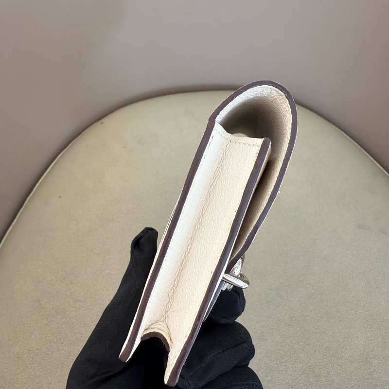 HERMES 愛馬仕 奶昔白豬鼻子Roulis Slim 銀扣 ec皮 U刻-3