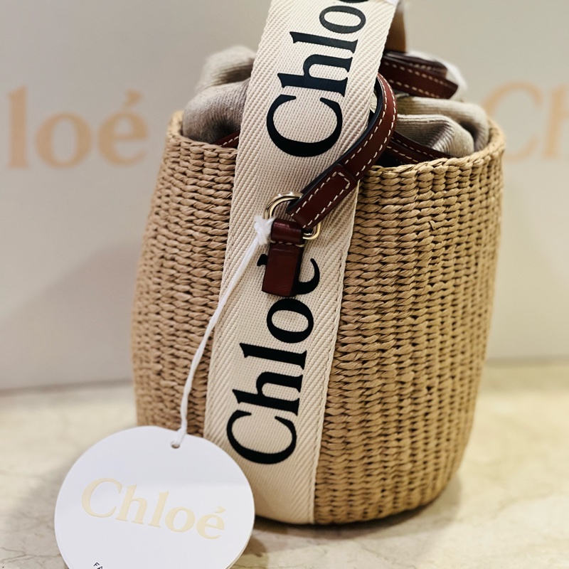 Chloe woody 經典草編水桶包#現貨在台#立刻出貨-9