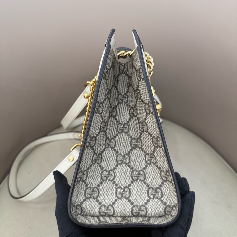 Gucci 古馳 padlock白色小號鏈條包-3