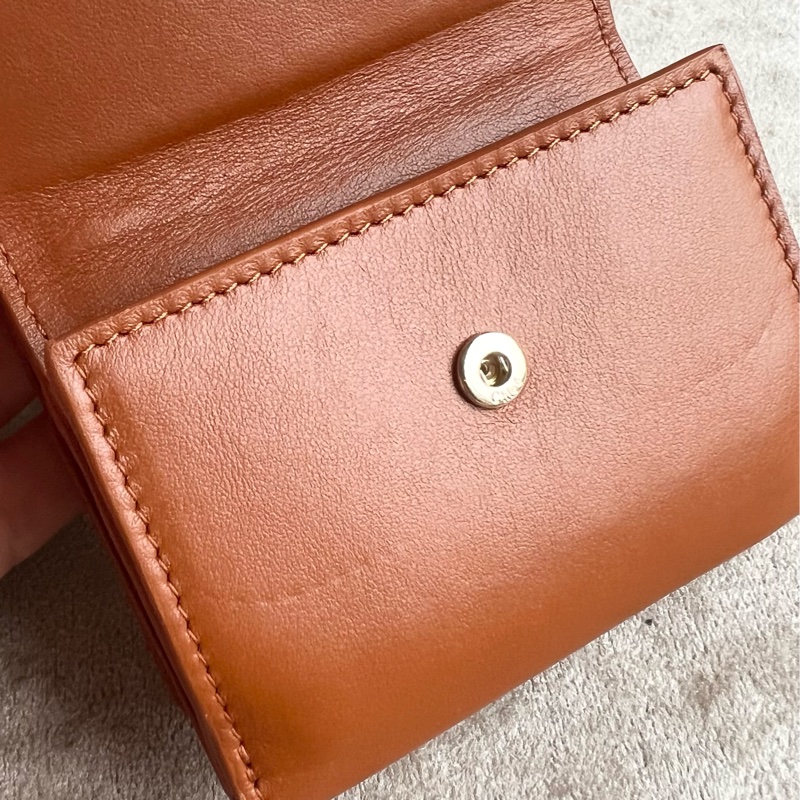 Chloe 刺繡logo刺繡 mini短夾#現貨在台#立刻出貨-4