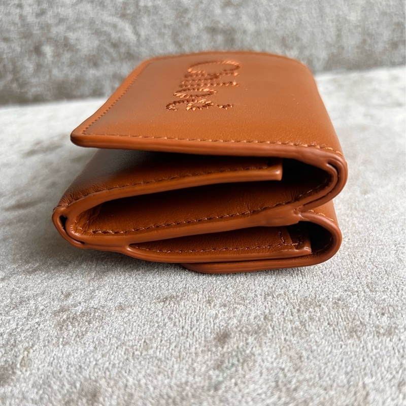 Chloe 刺繡logo刺繡 mini短夾#現貨在台#立刻出貨-5