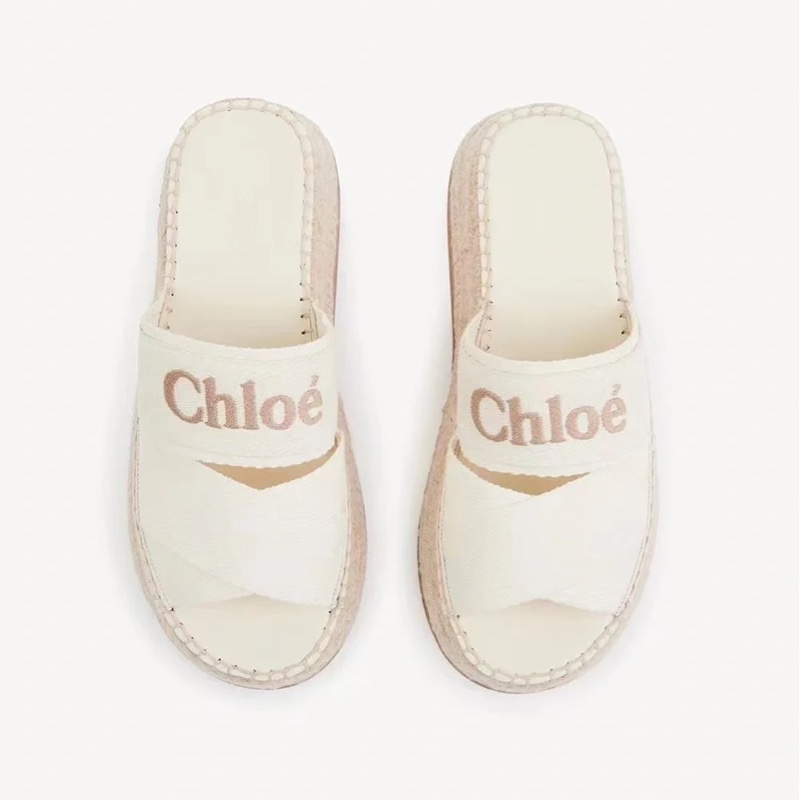 Chloe 39 Mila 刺繡草編拖鞋#在台現貨#立刻出貨-2