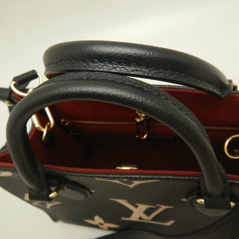 路易威登 Louis Vuitton 雙色 Monogram OnTheGo PM M45659 手提包 黑色 Empreinte 米色 女款 253836-8