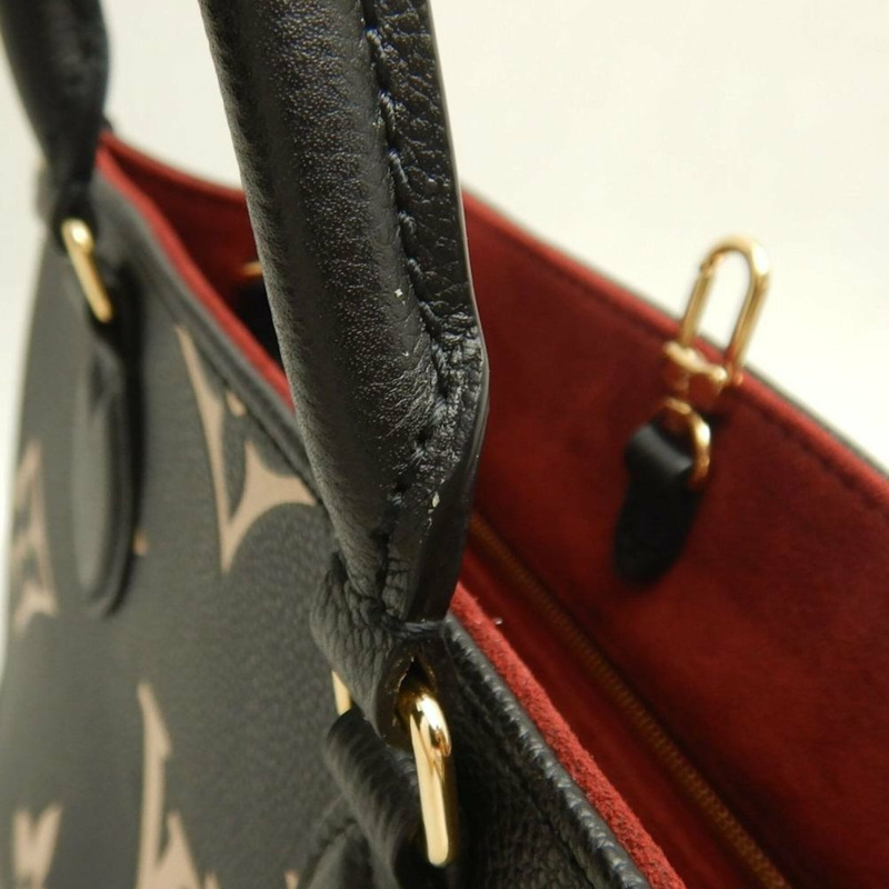 路易威登 Louis Vuitton 雙色 Monogram OnTheGo PM M45659 手提包 黑色 Empreinte 米色 女款 253836-9