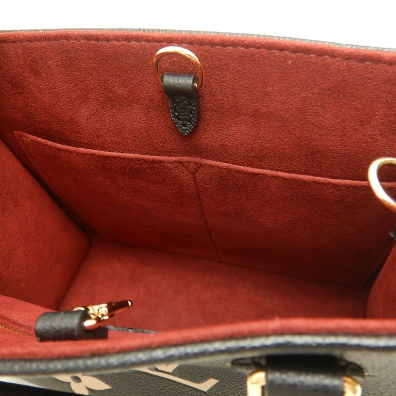 路易威登 Louis Vuitton 雙色 Monogram OnTheGo PM M45659 手提包 黑色 Empreinte 米色 女款 253836-12