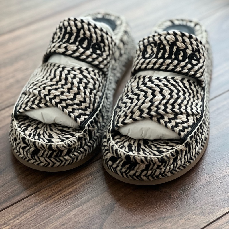 Chloe 39 Mila 刺繡草編拖鞋#現貨在台#立刻出貨-5