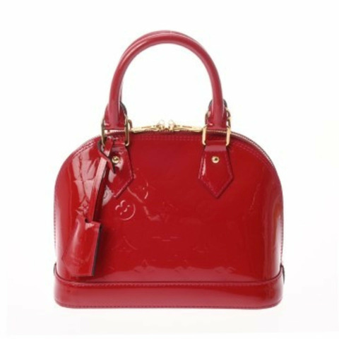 路易威登 (LOUIS VUITTON) Monogram Vernis Alma BB 2WAY Pomme d'Amour M91606 女士手提包 A 級二手 Ginzo