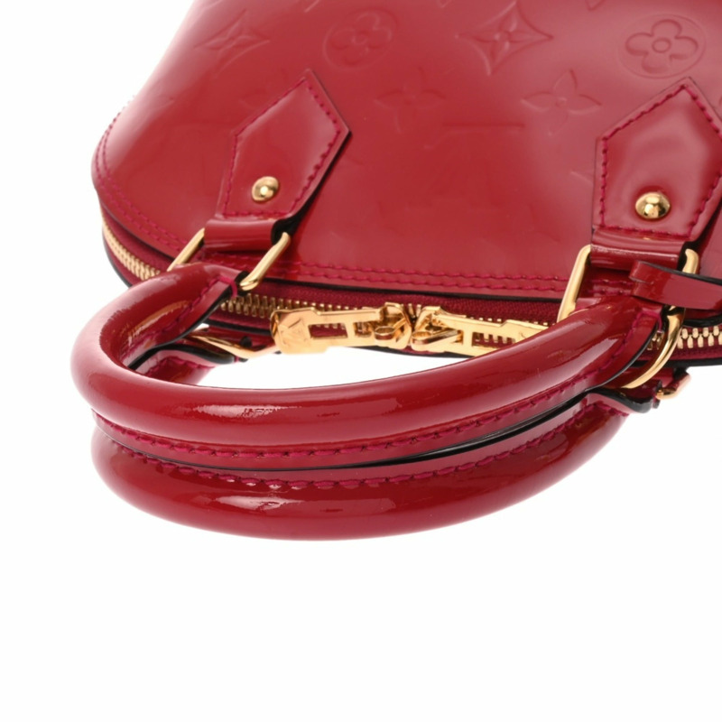 路易威登 (LOUIS VUITTON) Monogram Vernis Alma BB 2WAY Pomme d'Amour M91606 女士手提包 A 級二手 Ginzo-3