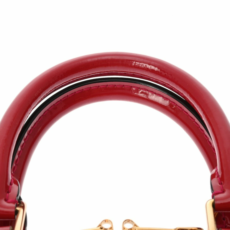 路易威登 (LOUIS VUITTON) Monogram Vernis Alma BB 2WAY Pomme d'Amour M91606 女士手提包 A 級二手 Ginzo-4
