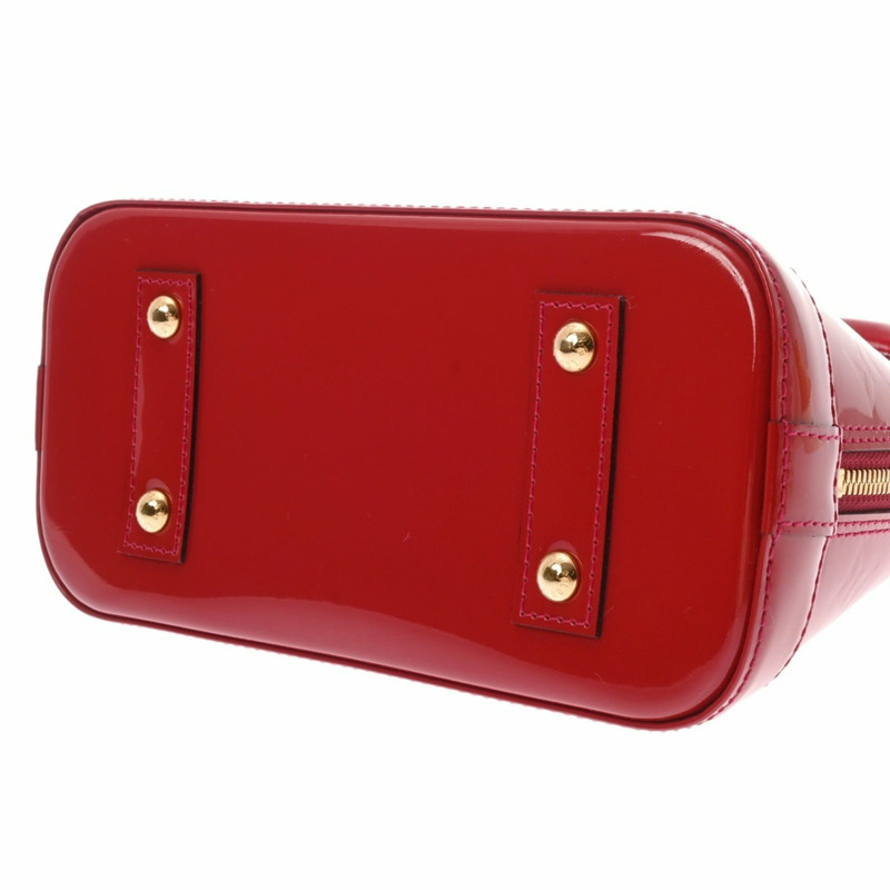 路易威登 (LOUIS VUITTON) Monogram Vernis Alma BB 2WAY Pomme d'Amour M91606 女士手提包 A 級二手 Ginzo-6