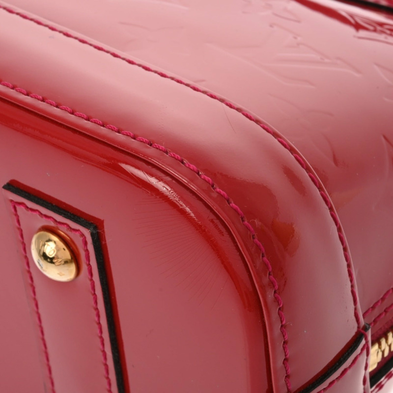 路易威登 (LOUIS VUITTON) Monogram Vernis Alma BB 2WAY Pomme d'Amour M91606 女士手提包 A 級二手 Ginzo-7