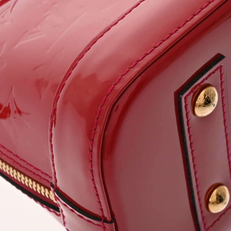 路易威登 (LOUIS VUITTON) Monogram Vernis Alma BB 2WAY Pomme d'Amour M91606 女士手提包 A 級二手 Ginzo-8